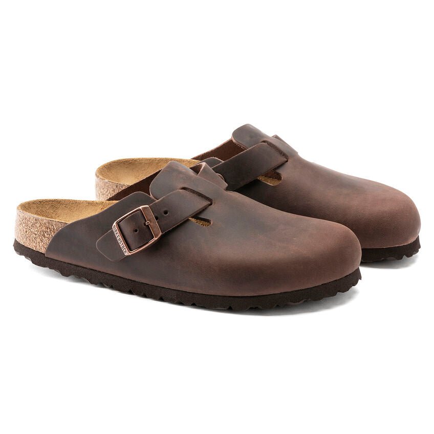 Birkenstock Boston Oiled Leather Habana - Steranko Clothing Manchester