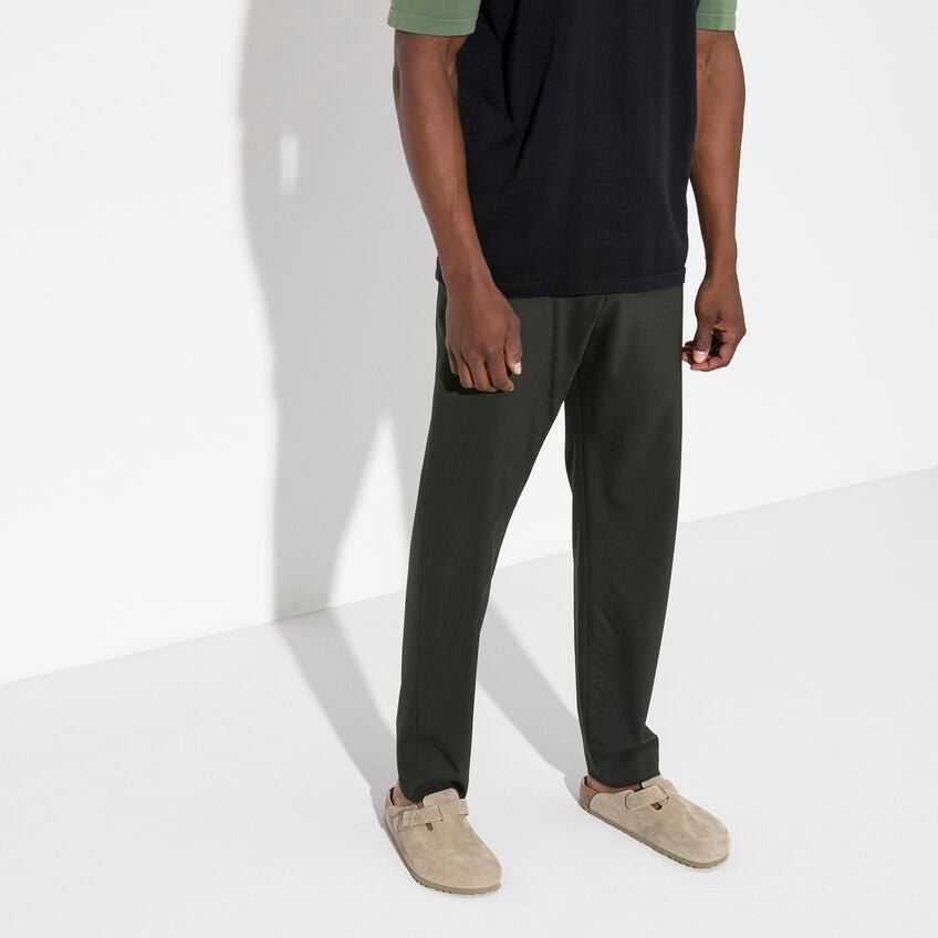 Birkenstock Boston Soft Footbed Suede Leather - Faded Khaki - Steranko Clothing Manchester