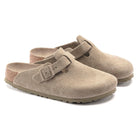 Birkenstock Boston Soft Footbed Suede Leather - Faded Khaki - Steranko Clothing Manchester