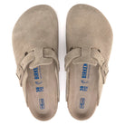 Birkenstock Boston Soft Footbed Suede Leather - Faded Khaki - Steranko Clothing Manchester