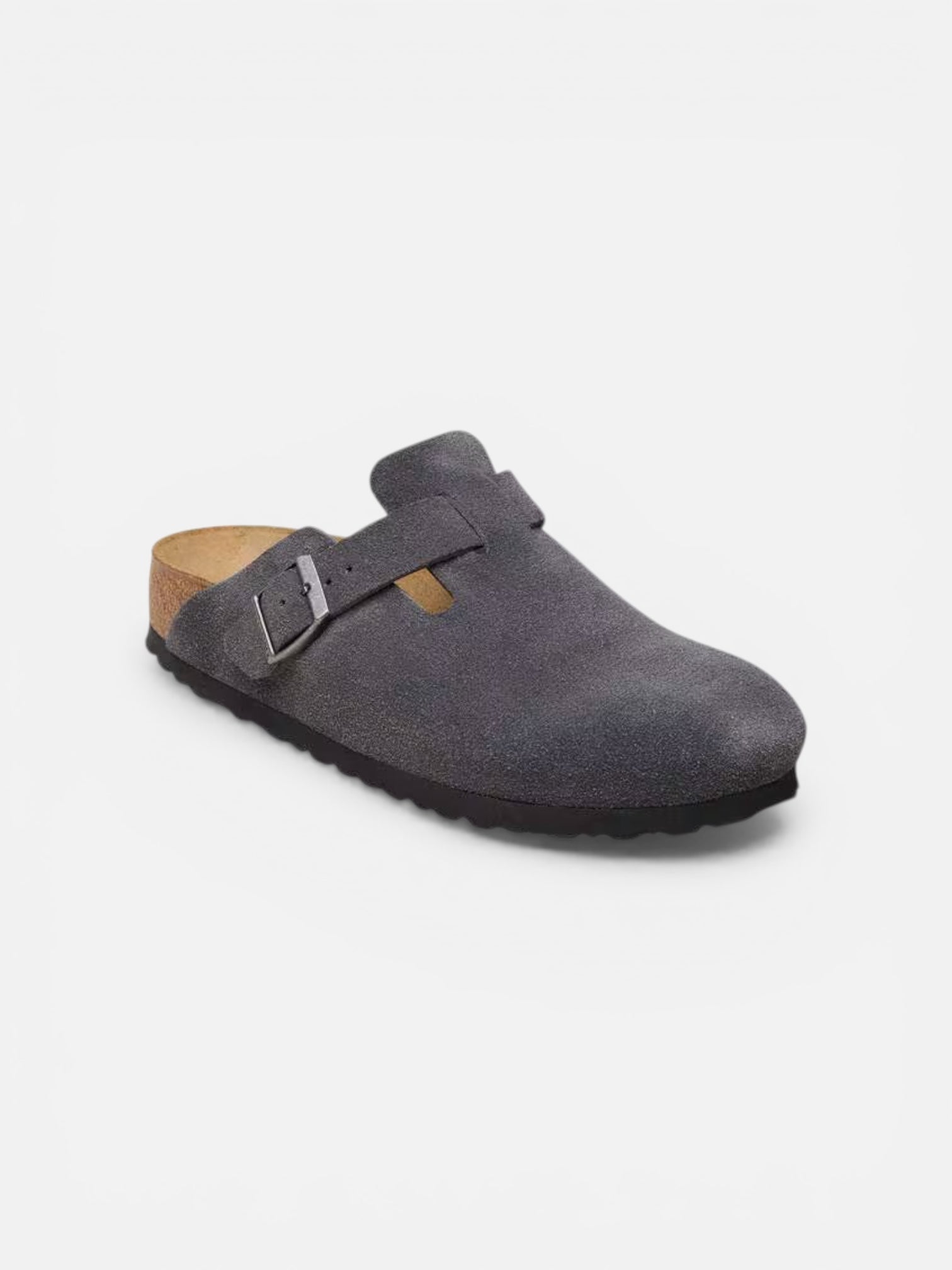 Birkenstock Boston Suede Leather Charcoal (M) - Steranko Clothing Manchester