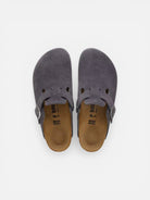 Birkenstock Boston Suede Leather Charcoal (M) - Steranko Clothing Manchester