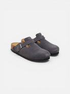 Birkenstock Boston Suede Leather Charcoal (M) - Steranko Clothing Manchester