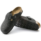 Birkenstock Boston Wool Felt Anthracite - Steranko Clothing Manchester
