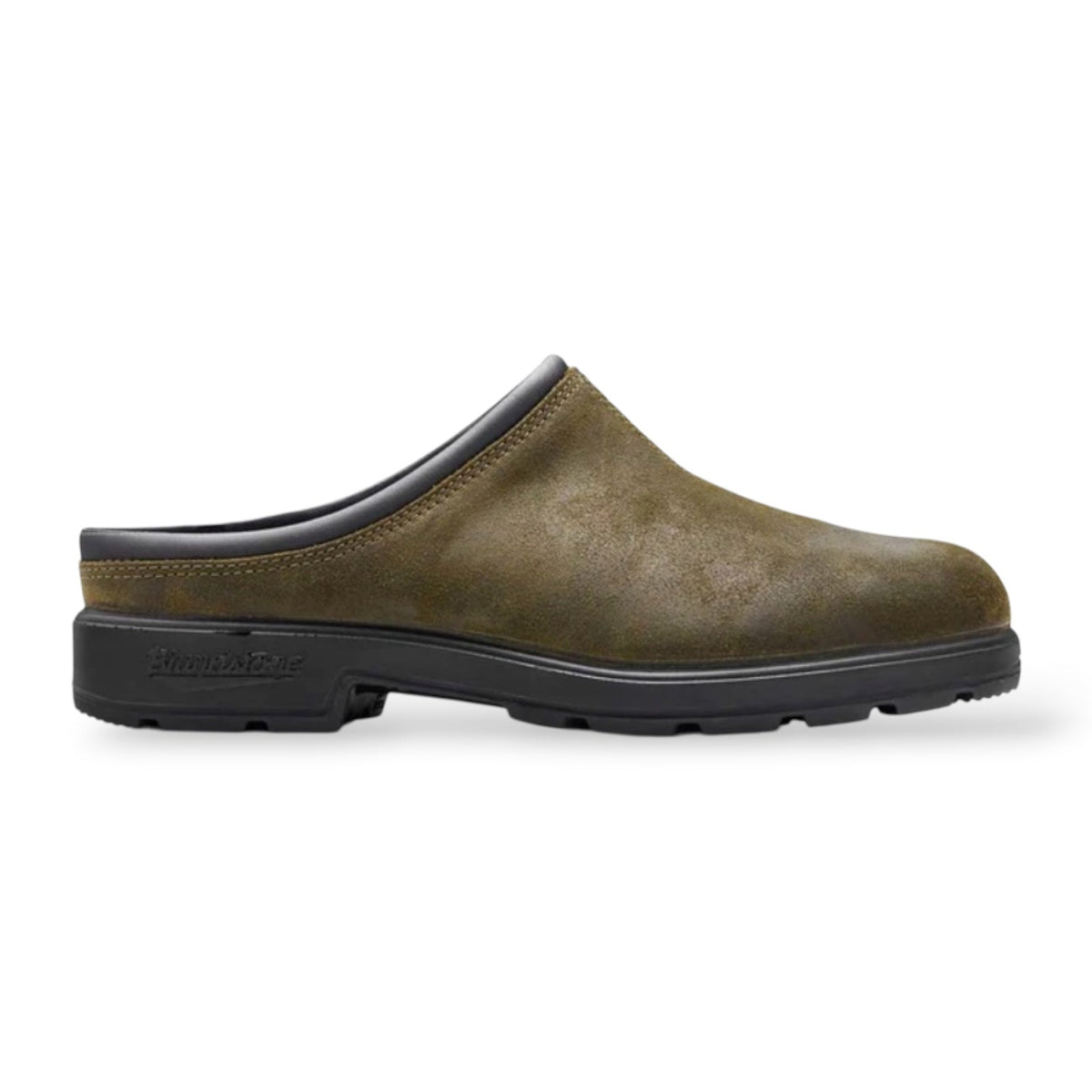 Blundstone 2423 Dark Olive Waxed Suede Clogs - Steranko Clothing Manchester