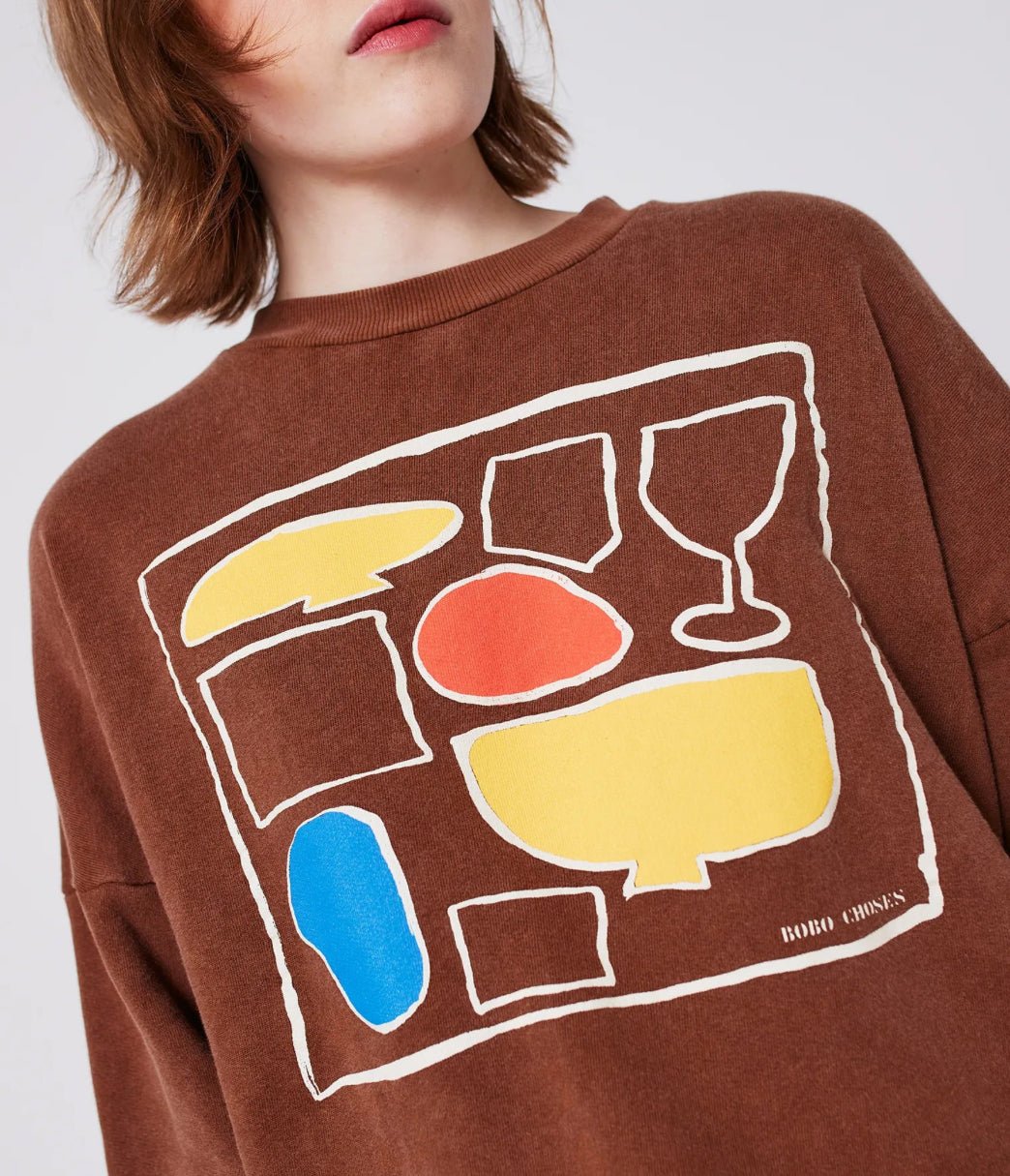 Bobo Choses After 7 Relaxed Sweatshirt Brown - Steranko Clothing Manchester