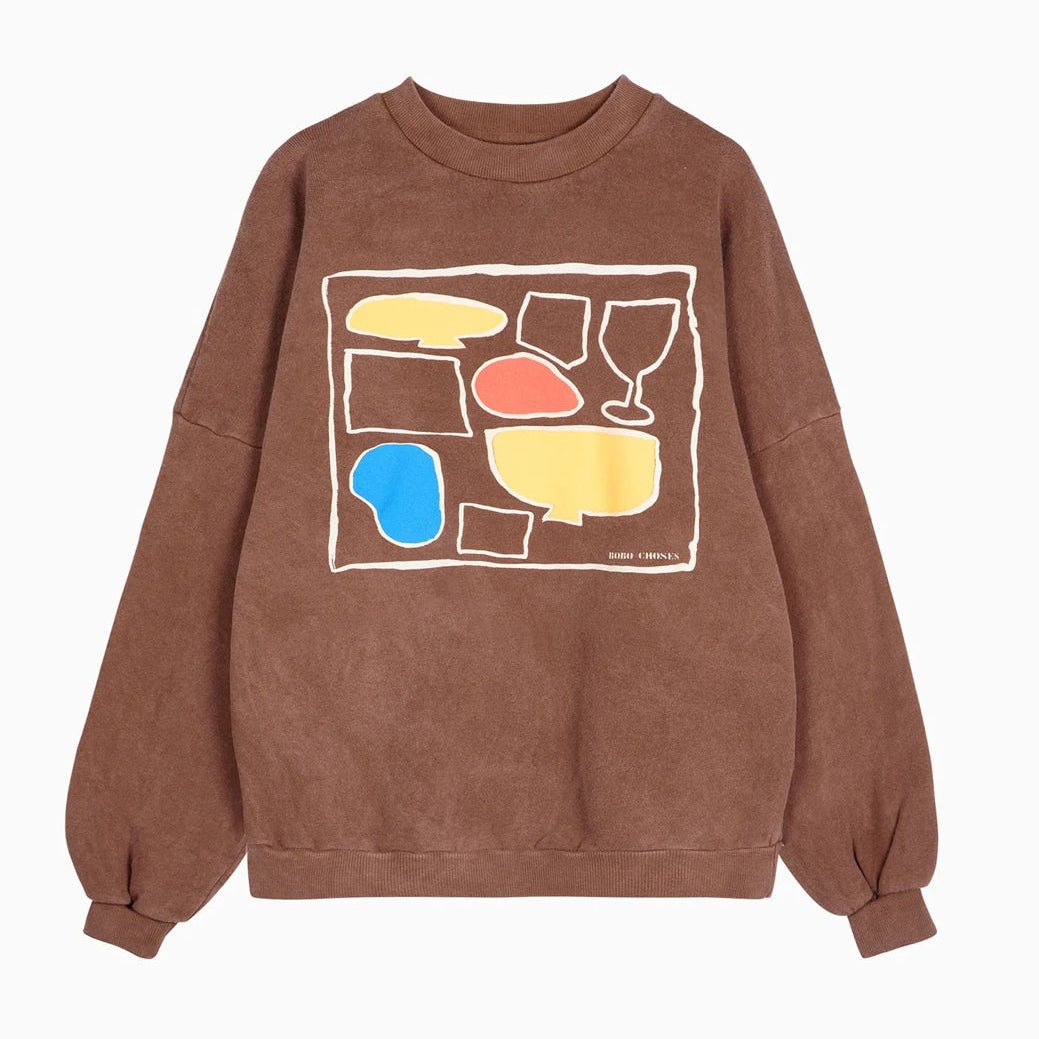 Bobo Choses After 7 Relaxed Sweatshirt Brown - Steranko Clothing Manchester