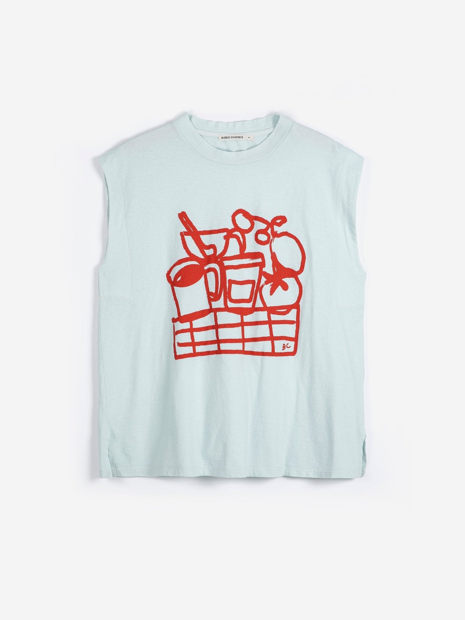 Bobo Choses Cookery Festival Sleeveless T-Shirt Light Blue - Steranko Clothing Manchester