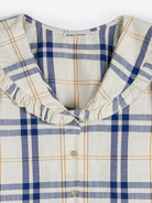 Bobo Choses Fun Tartan Collar Shirt Off - White - Steranko Clothing Manchester