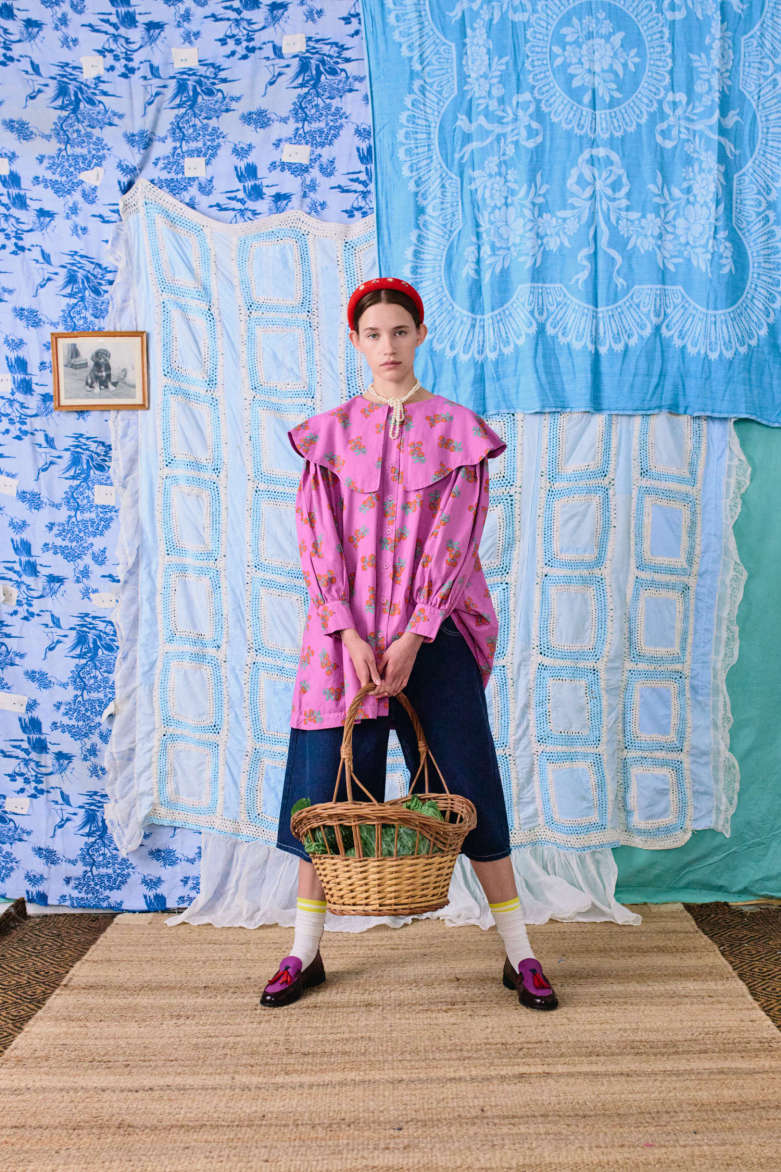 Bobo Choses Juicy Tomatoes Big Collar Dress Purple - Steranko Clothing Manchester