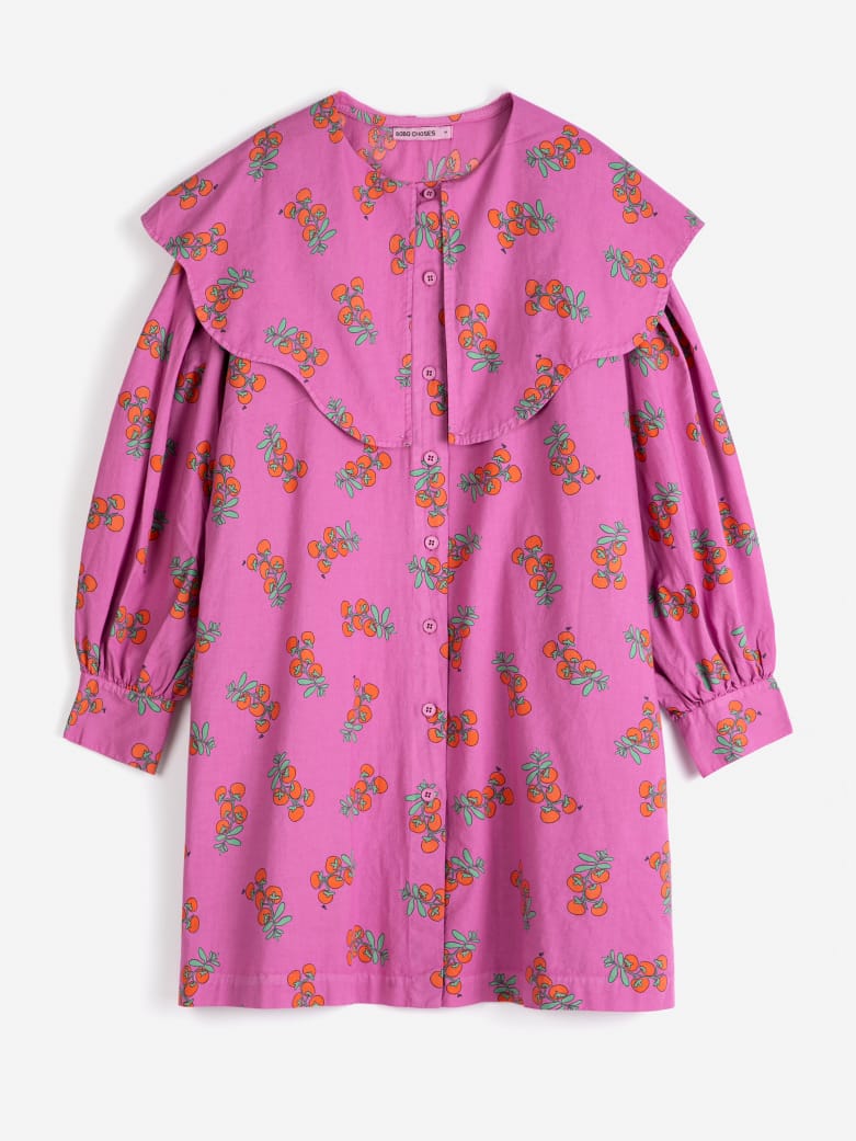 Bobo Choses Juicy Tomatoes Big Collar Dress Purple - Steranko Clothing Manchester