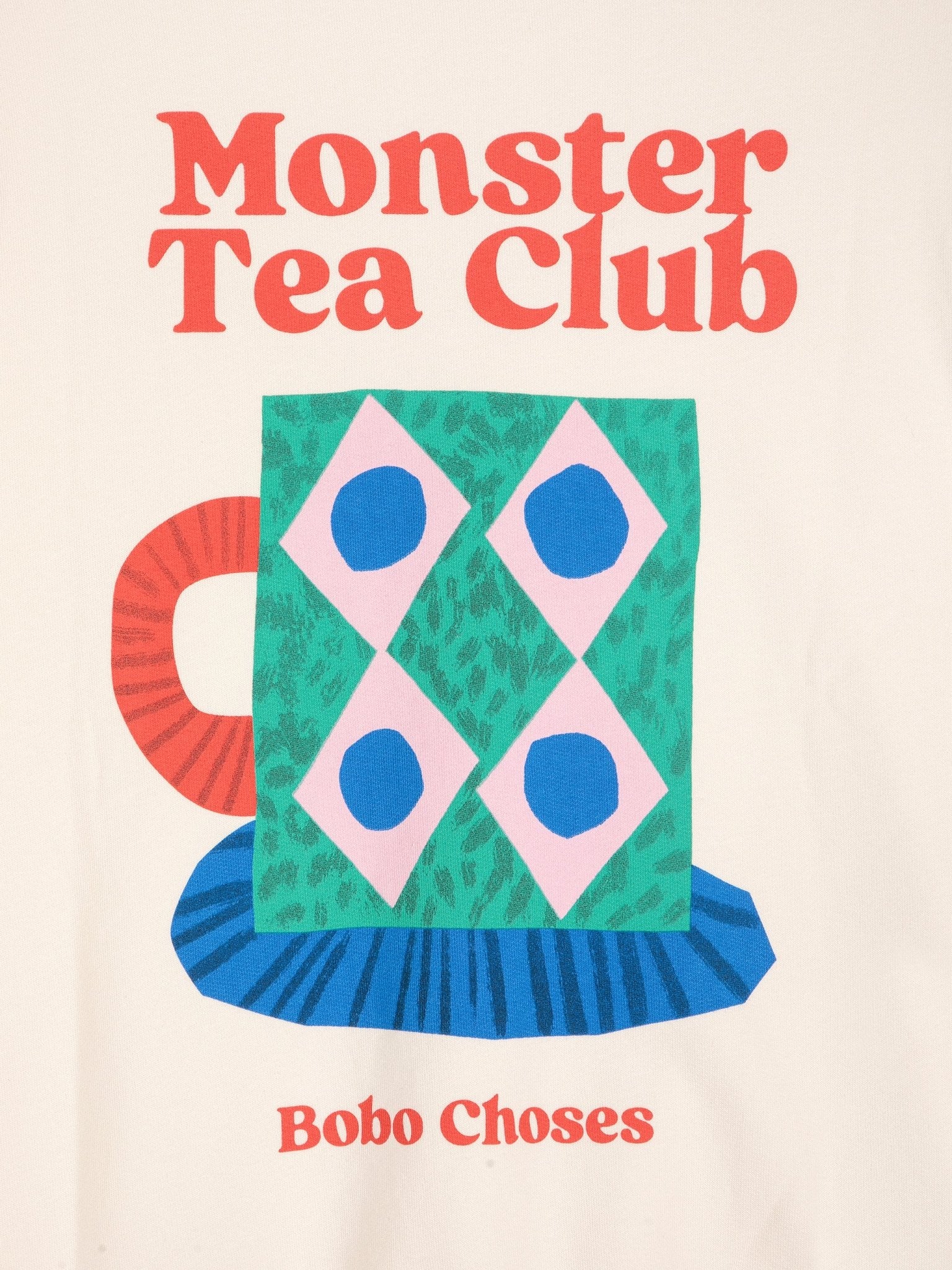 Bobo Choses Monster Mug Sweatshirt Off-White - Steranko Clothing Manchester