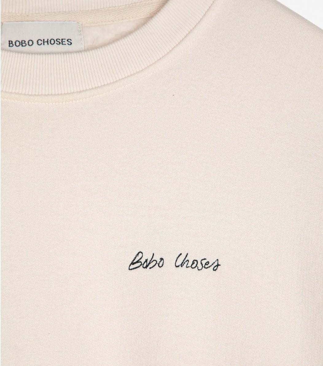 Bobo Choses Mr Pencil Fitted Sweatshirt Off - White - Steranko Clothing Manchester