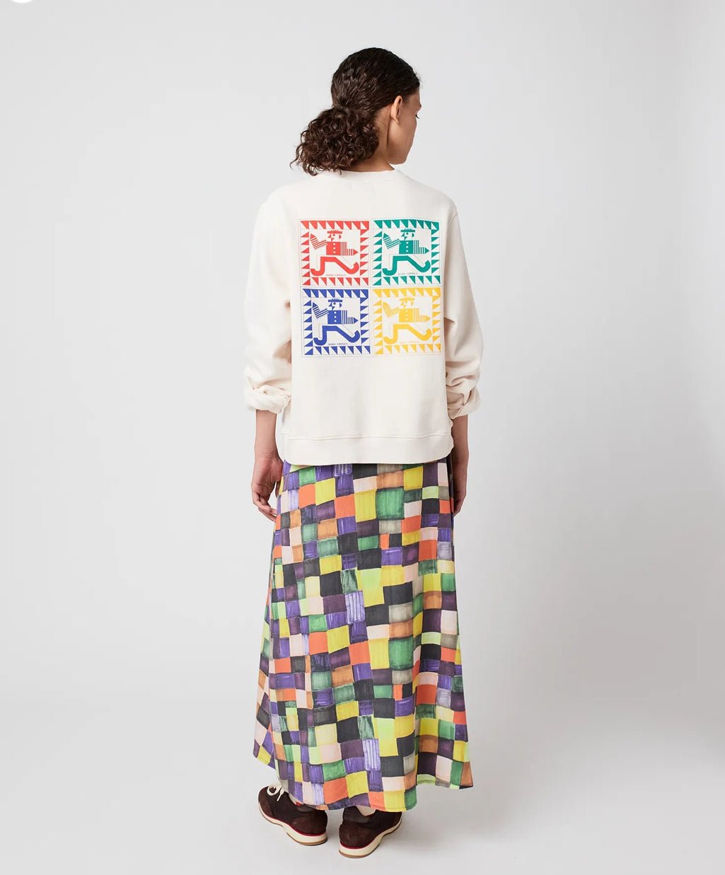 Bobo Choses Mr Pencil Fitted Sweatshirt Off - White - Steranko Clothing Manchester