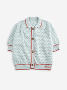Bobo Choses Openwork Knitted Cardigan Lt Blue - Steranko Clothing Manchester