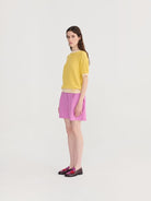 Bobo Choses Openwork Knitted SS Jumper Pale Yellow - Steranko Clothing Manchester
