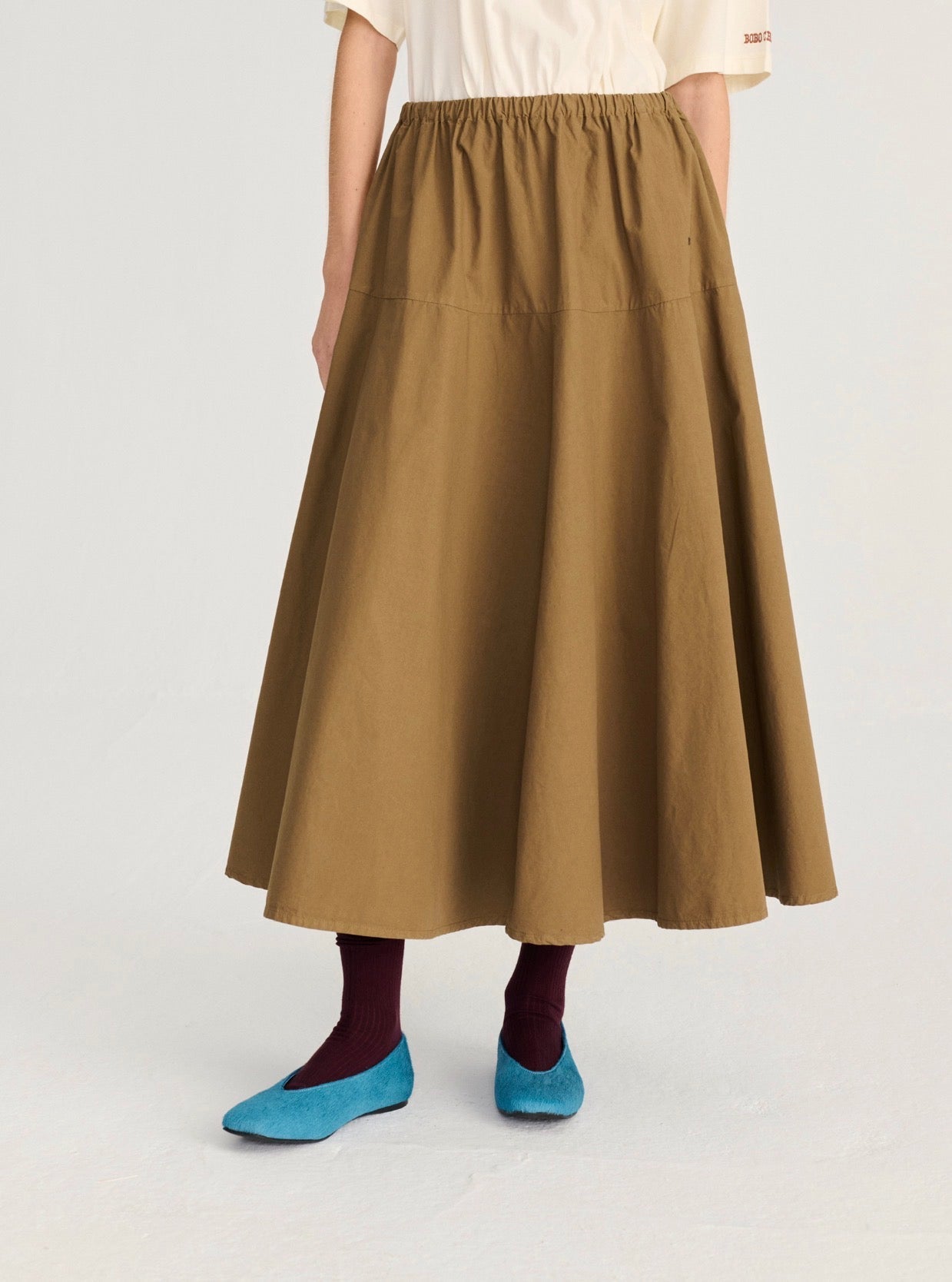 Bobo Choses Paper Touch Evase Skirt Khaki - Steranko Clothing Manchester