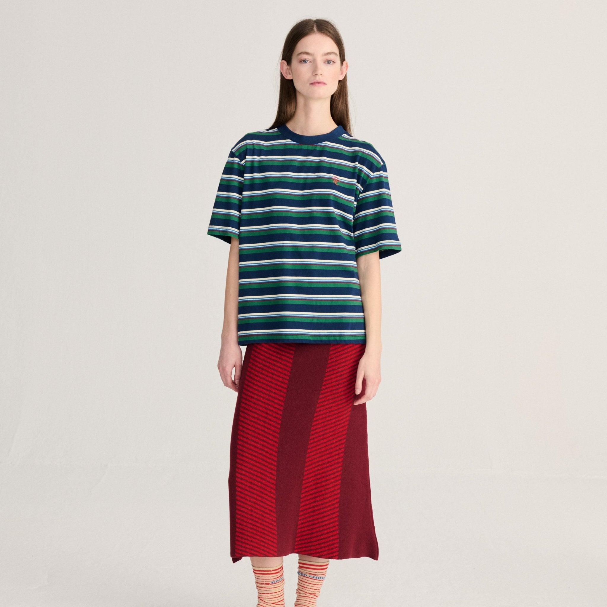 Bobo Choses Striped Relaxed T-Shirt Multicolour - Steranko Clothing Manchester