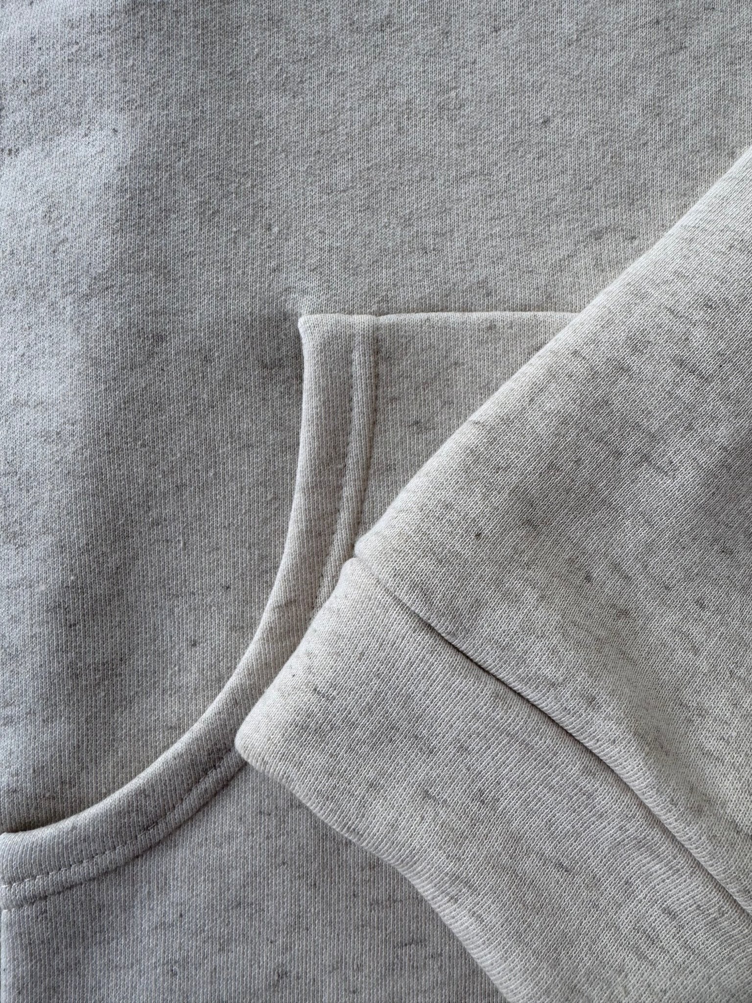 boniface Pouched Pocket Smock Neck Sweatshirt Natural Heather - Steranko Clothing Manchester