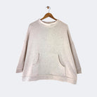 boniface Pouched Pocket Smock Neck Sweatshirt Natural Heather - Steranko Clothing Manchester