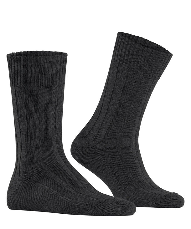 Burlington Dover Sock Asphalt Melange - Steranko Clothing Manchester