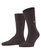 Burlington Dover Sock Brown Melange - Steranko Clothing Manchester