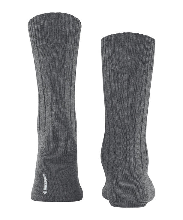 Burlington Dover Socks Dark Grey - Steranko Clothing Manchester