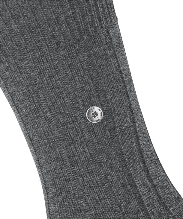 Burlington Dover Socks Dark Grey - Steranko Clothing Manchester