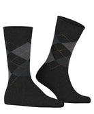 Burlington Dundee Socks Anthracite Melange - Steranko Clothing Manchester