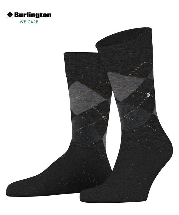 Burlington Dundee Socks Anthracite Melange - Steranko Clothing Manchester