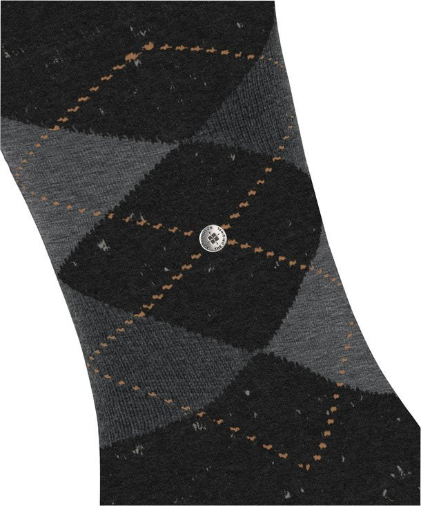 Burlington Dundee Socks Anthracite Melange - Steranko Clothing Manchester