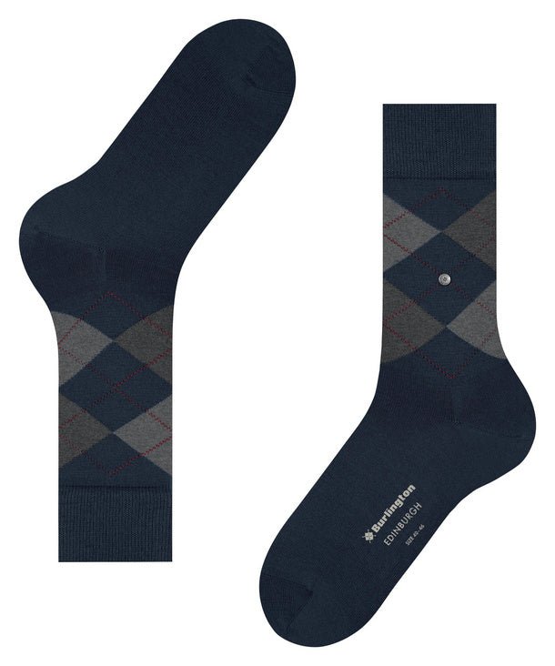 Burlington Edinburgh Socks Marine - Steranko Clothing Manchester