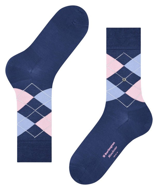 Burlington Manchester Sock Night Blue - Steranko Clothing Manchester