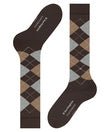 Burlington Marylebone Argyle Knee - High Socks Brown - Steranko Clothing Manchester