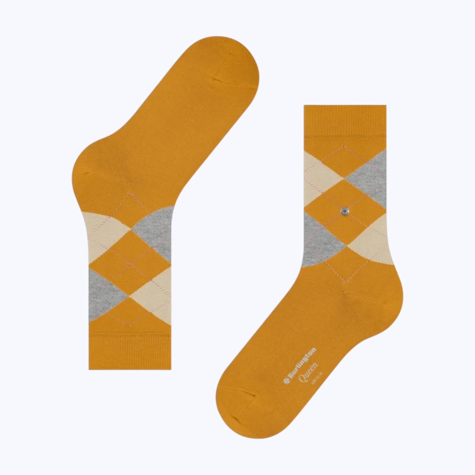 Burlington Queen Argyle Socks Dottergelb - Steranko Clothing Manchester