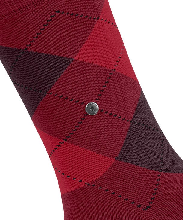 Burlington Queen Argyle Socks Feuerrot - Steranko Clothing Manchester