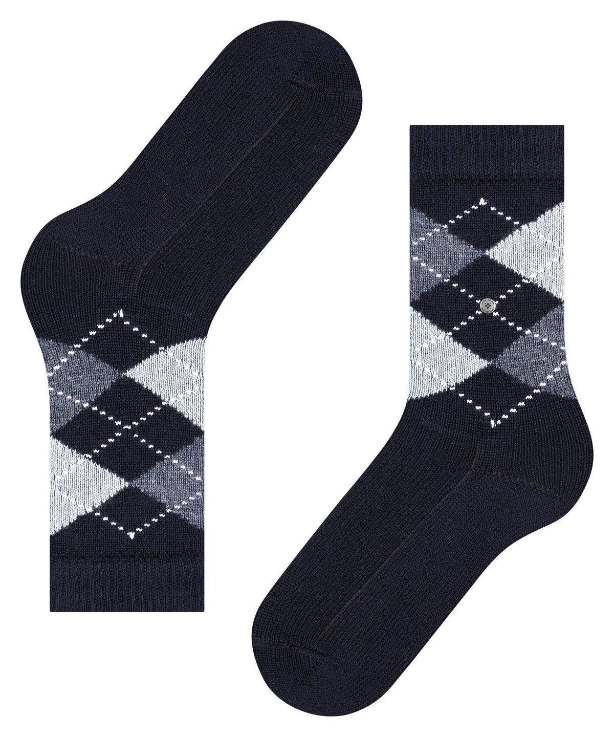 Burlington Whitby Argyle Socks Marine - Steranko Clothing Manchester