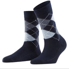 Burlington Whitby Argyle Socks Marine - Steranko Clothing Manchester