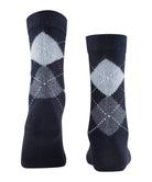 Burlington Whitby Argyle Socks Marine - Steranko Clothing Manchester
