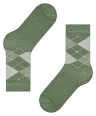 Burlington Whitby Argyle Socks Pale Green - Steranko Clothing Manchester