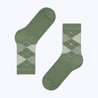 Burlington Whitby Argyle Socks Pale Green - Steranko Clothing Manchester