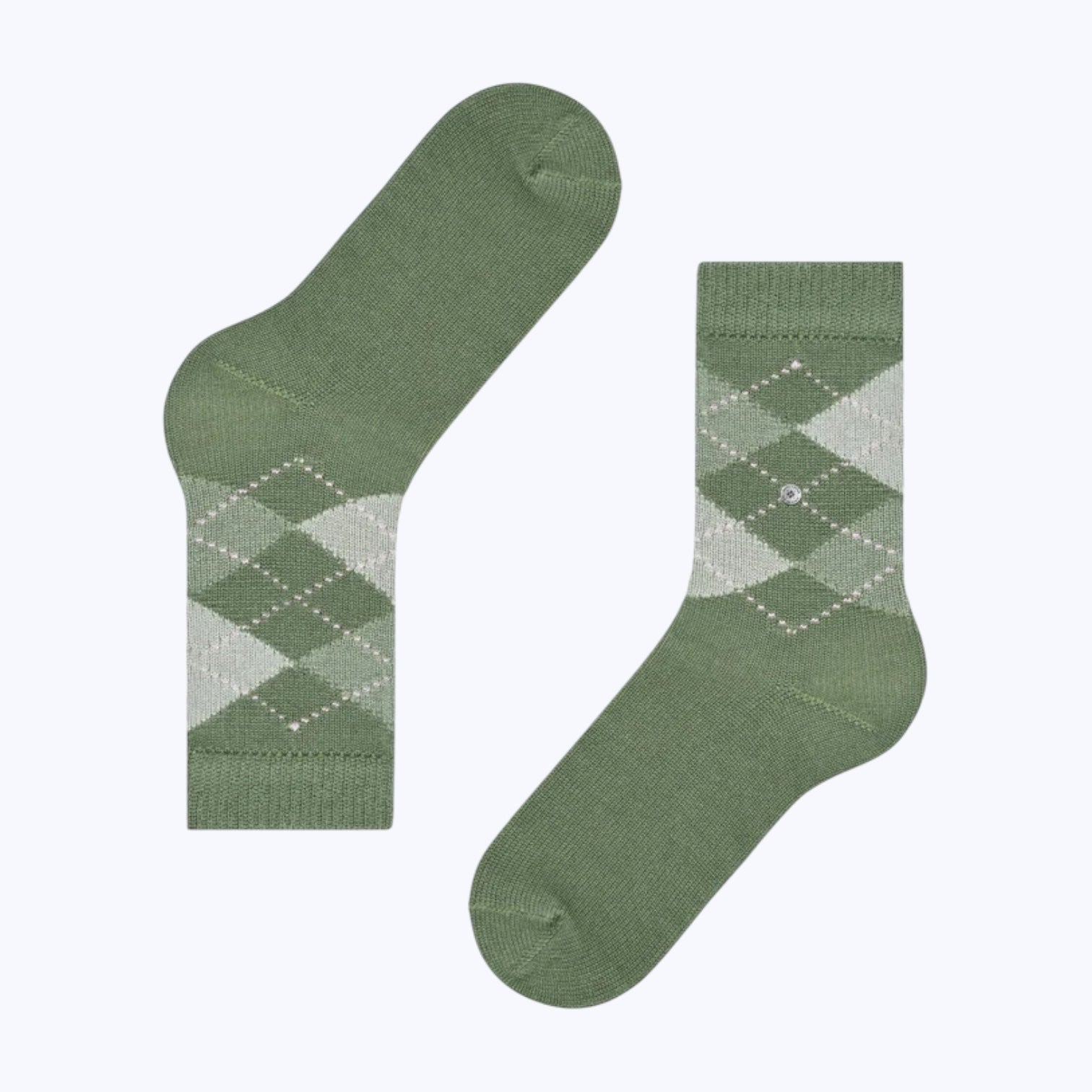 Burlington Whitby Argyle Socks Pale Green - Steranko Clothing Manchester
