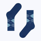 Burlington Whitby Argyle Socks Royal Blue - Steranko Clothing Manchester