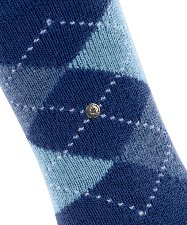 Burlington Whitby Argyle Socks Royal Blue - Steranko Clothing Manchester