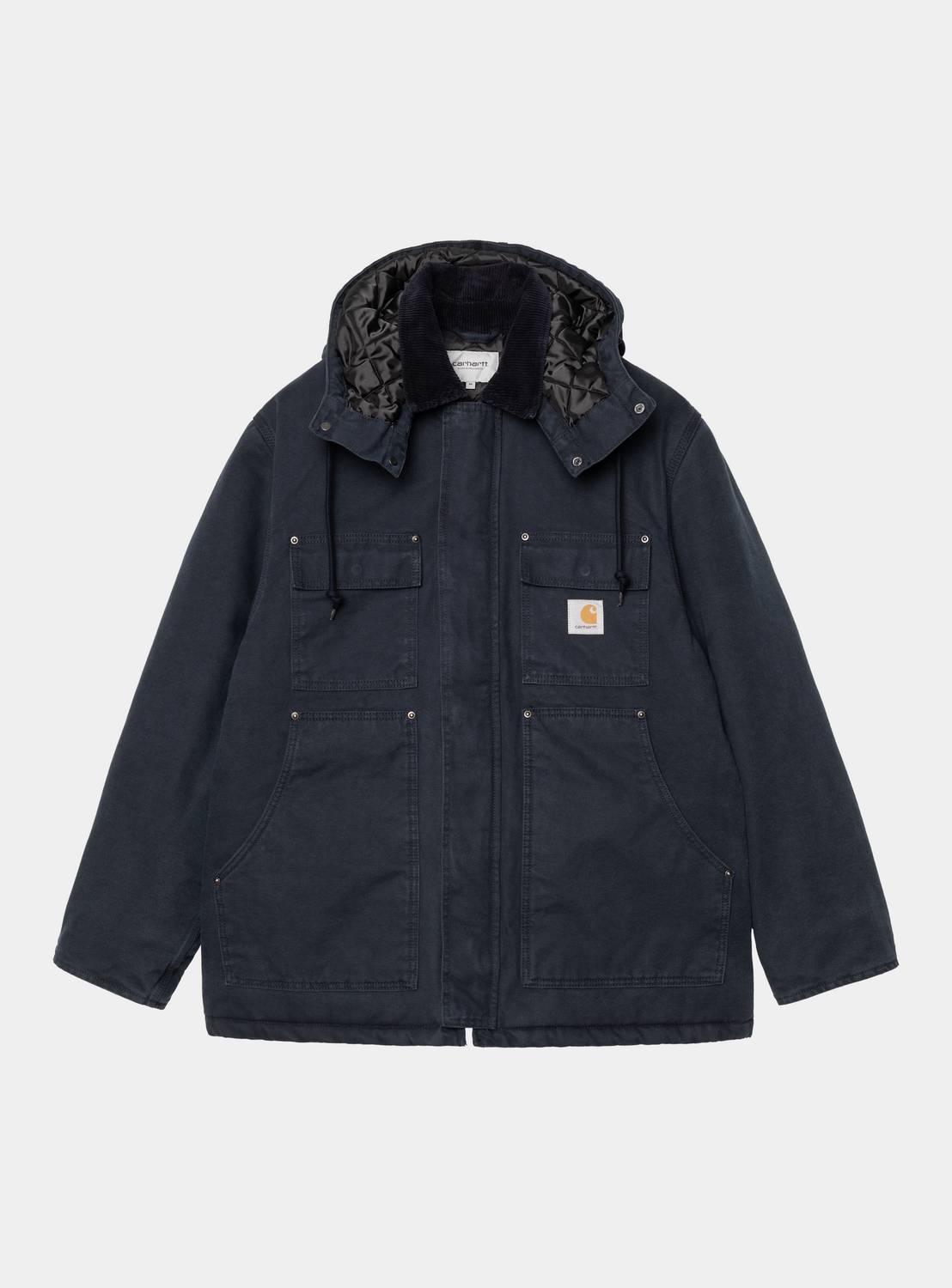 Carhartt Ambel Coat Deep Night Stone Washed - Steranko Clothing Manchester