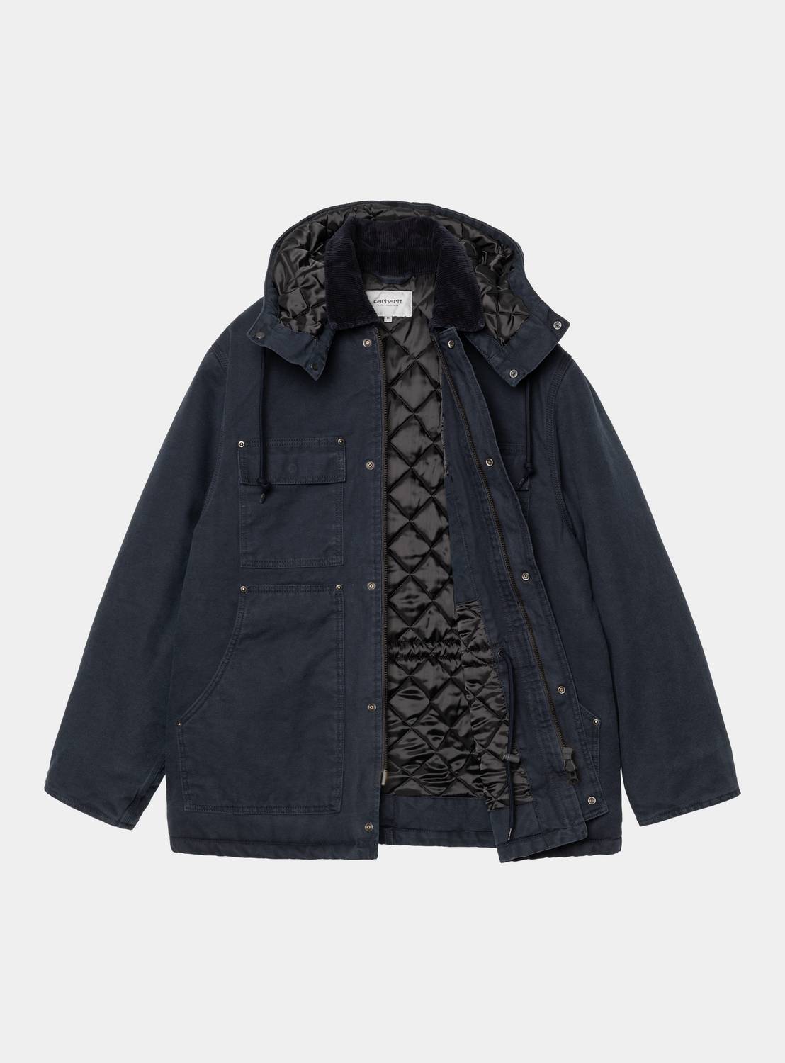 Carhartt Ambel Coat Deep Night Stone Washed - Steranko Clothing Manchester