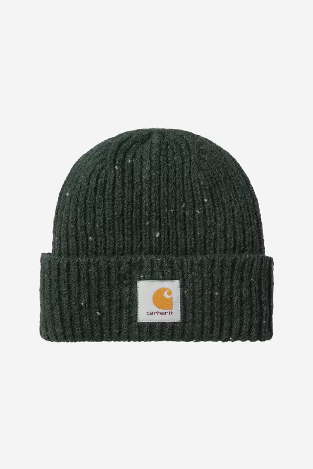 Carhartt Anglistic Beanie Speckled Dark Scarab - Steranko Clothing Manchester