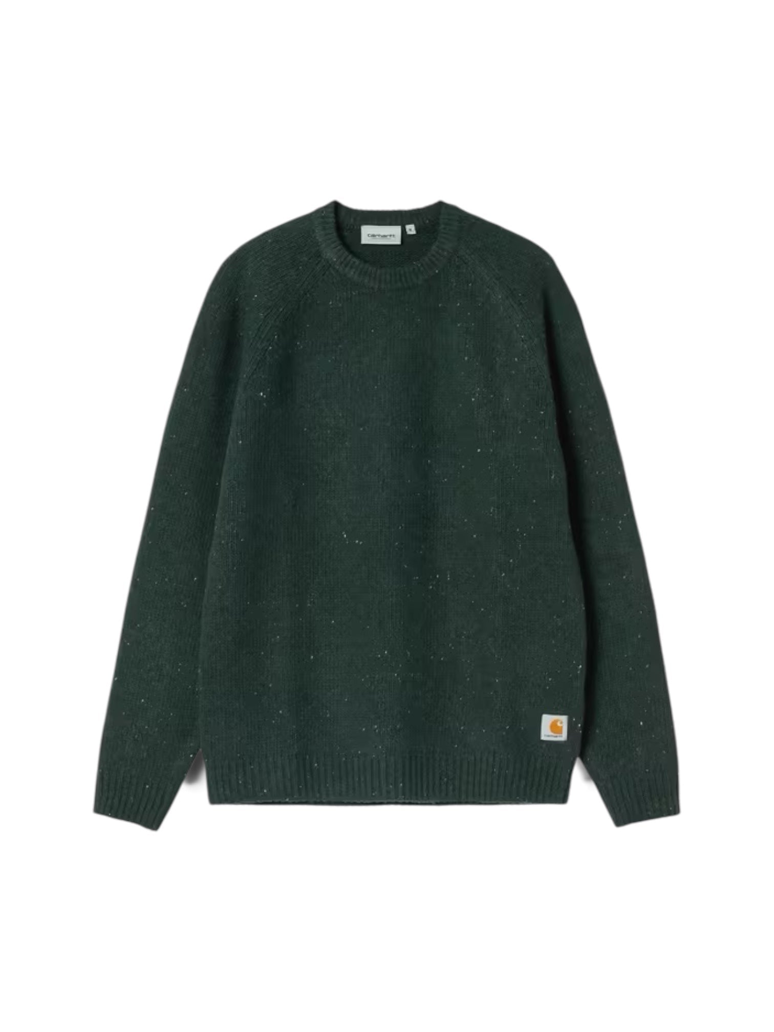 Carhartt Anglistic Sweater Speckled Dark Scarab - Steranko Clothing Manchester