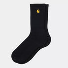 Carhartt Chase Socks Black / Gold - Steranko Clothing Manchester