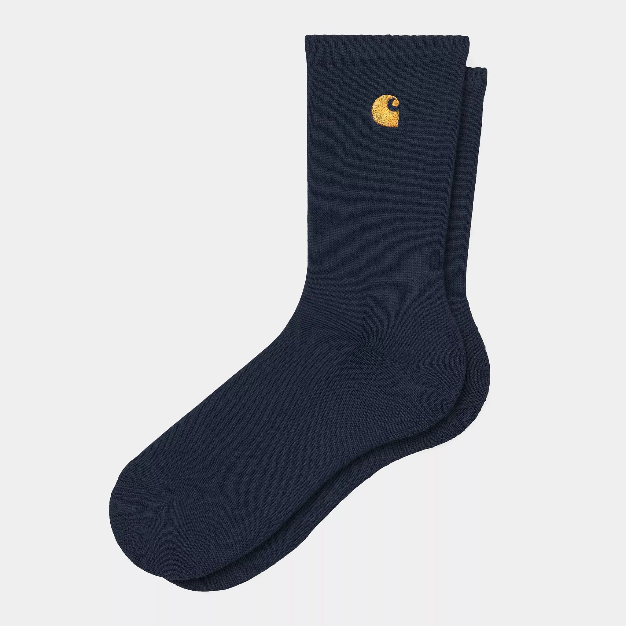 Carhartt Chase Socks Dark Navy / Gold - Steranko Clothing Manchester